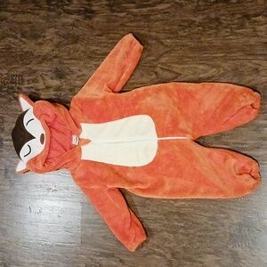 Michley (12Month) Fox Plush Toddler Size 80 Hooded Costume